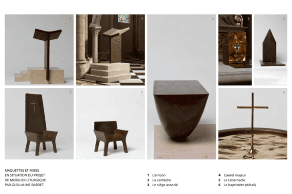 mobilier liturgique en maquette