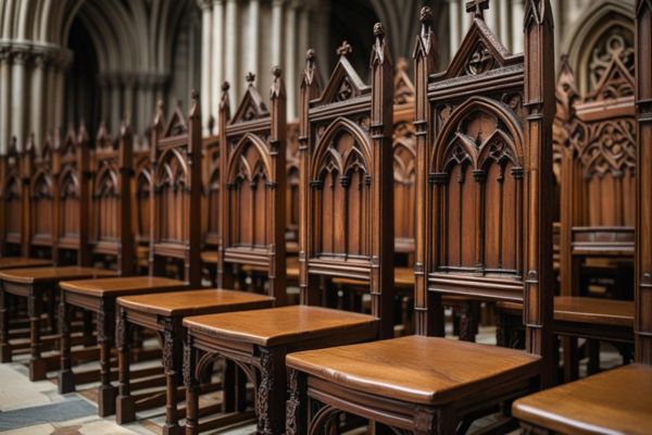 Les chaises de la cathédrale de Paris